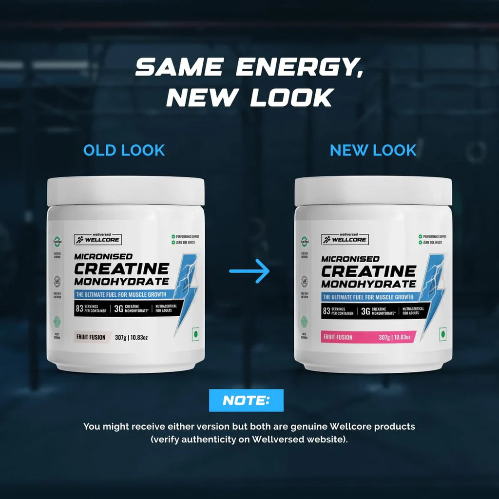 (Wellcore) - Micronised Creatine Monohydrate - 307 gm (0.67 Lb), Kiwi Kick
