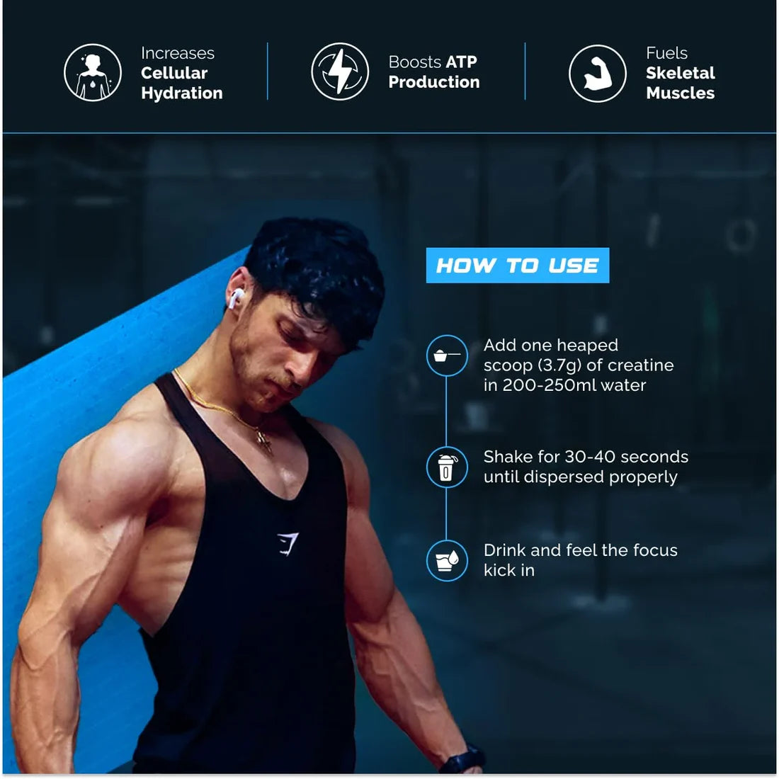 (Wellcore) - Micronised Creatine Monohydrate - 307 gm (0.67 Lb), Kiwi Kick